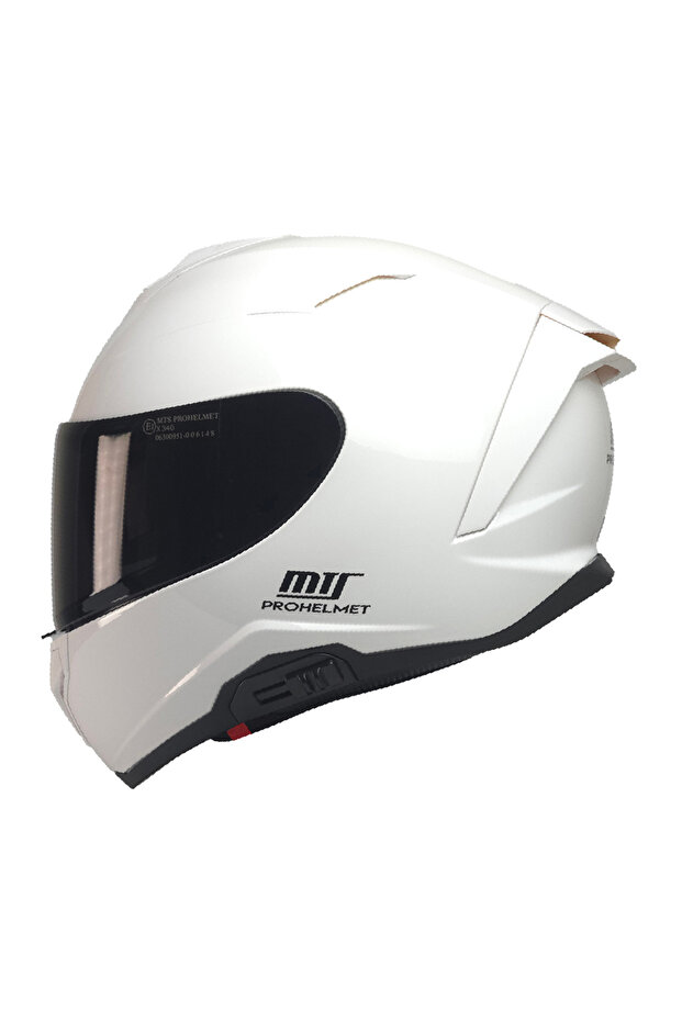 EKİPMANHANE MTS X340 KASK SİYAH VİZÖR+GÜNEŞ VİZÖR ACİL ÇIKIŞ PEDLİ ABS ...