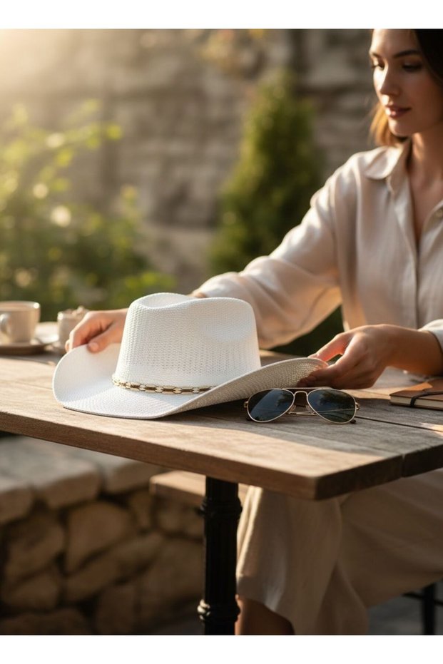 Unisex Adjustable Drawstring Soft Textured Cowboy Hat
