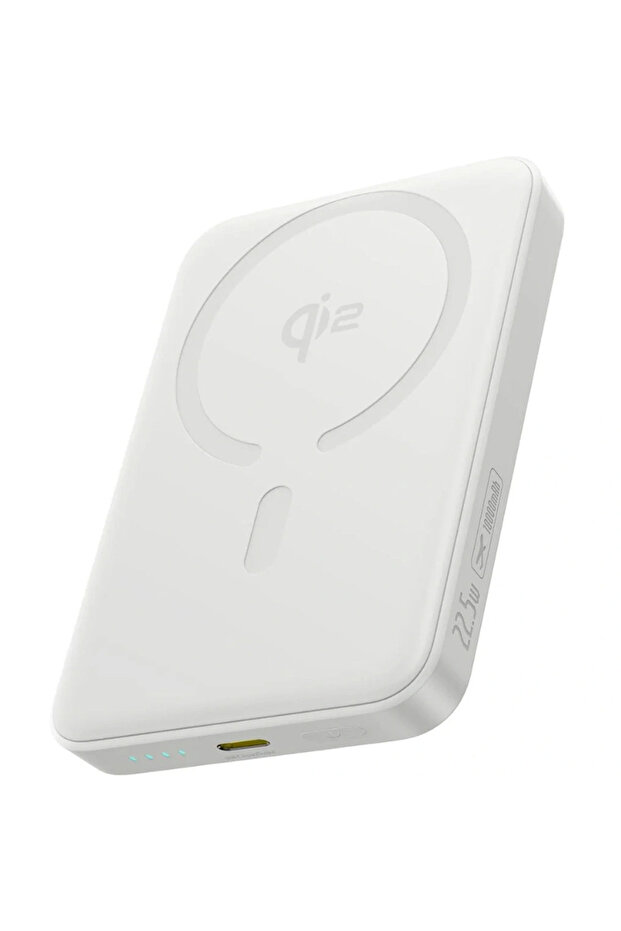 EnerFill FM12 MagSafe Qi2 Güç Bankası 15W, USB-C 22.5W, 10000mAh