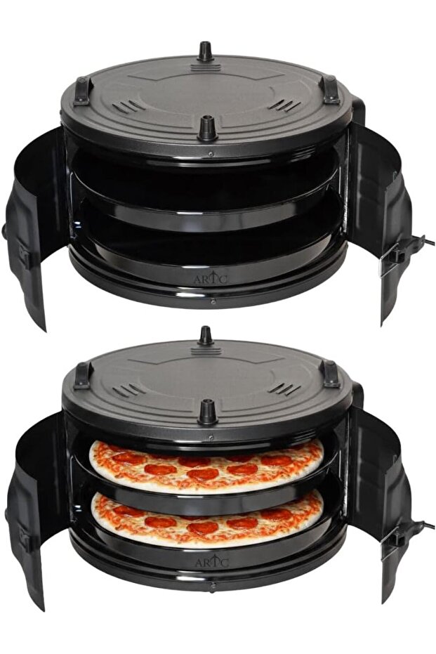 Home Type Round Toaster Oven Multifunction Electric Turkey Roaster Oven for Toasting/Baking/Broiling (35L)
