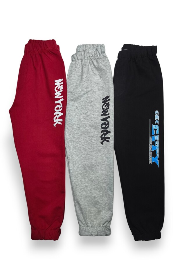 Children's Printed Sweatpants Set of 3