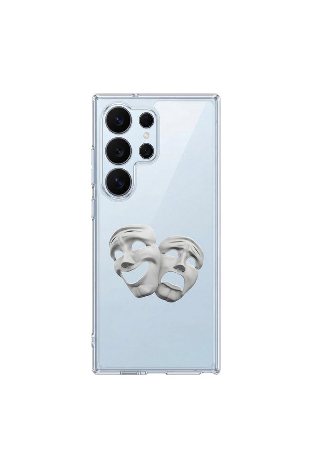 Samsung Galaxy S26 Ultra Compatible Aesthetic Face 6 Design Transparent Case