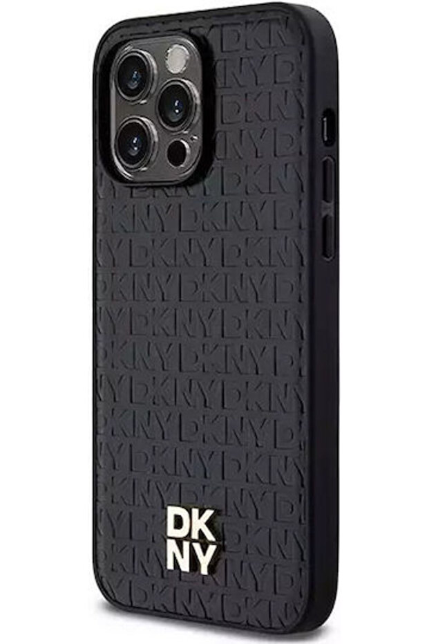 Pu Leather Repeat Pattern Stack Logo Magsafe Case Iphone 14 Pro Max Black Code: DKHMP14XPSHRPSK - 4