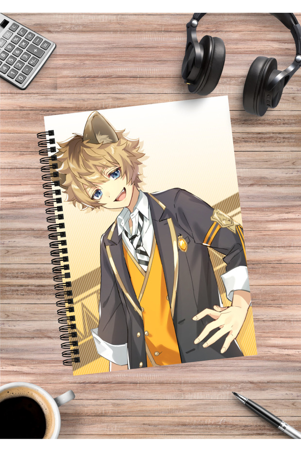 Twisted Wonderland Anime Spiral Notebook A5 (50 Sheets)