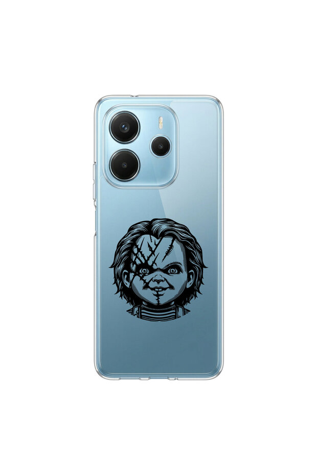 Redmi Note 14 Compatible Horror 4 Design Transparent Case