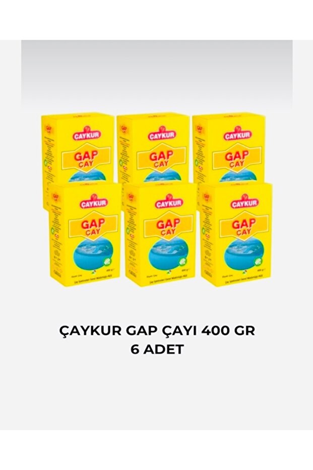 Gap Tea 400 Gr X 6 Pieces Box Packaging Black Bulk Tea