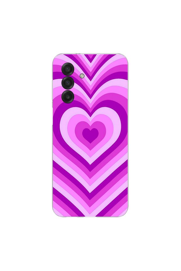 Samsung Galaxy A26 Compatible Heart 2 Design Transparent Case