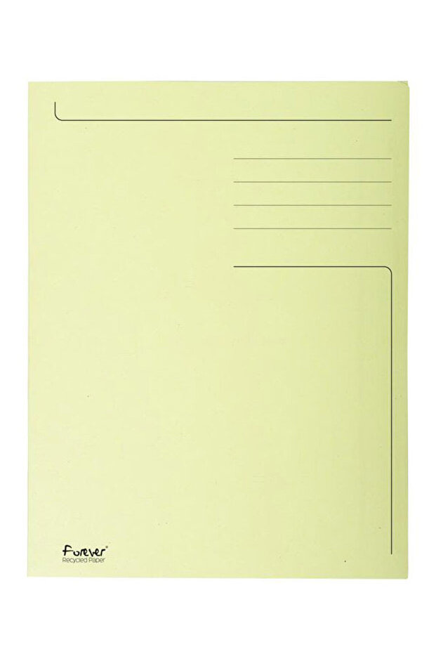 Cardboard file yellow envelope