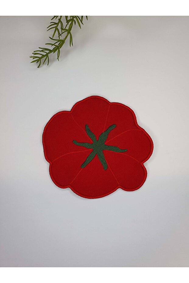 Marmande Tomato Formu Embroidered American Service Set 1 Piece