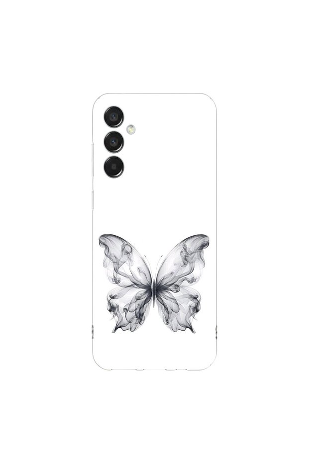 Samsung Galaxy M15 Compatible Butterfly 1 Design Transparent Case