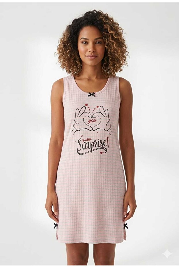 Striped Thick Strap Women's Casual Comfortable Dress