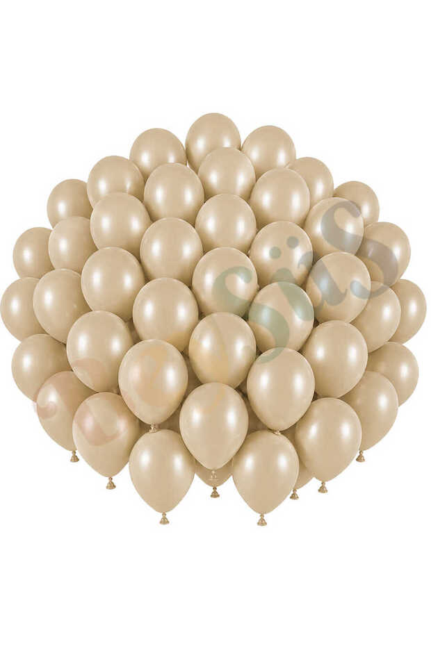 Sea Sand Color Latex Retro Balloon (30 cm) - 50 Pieces