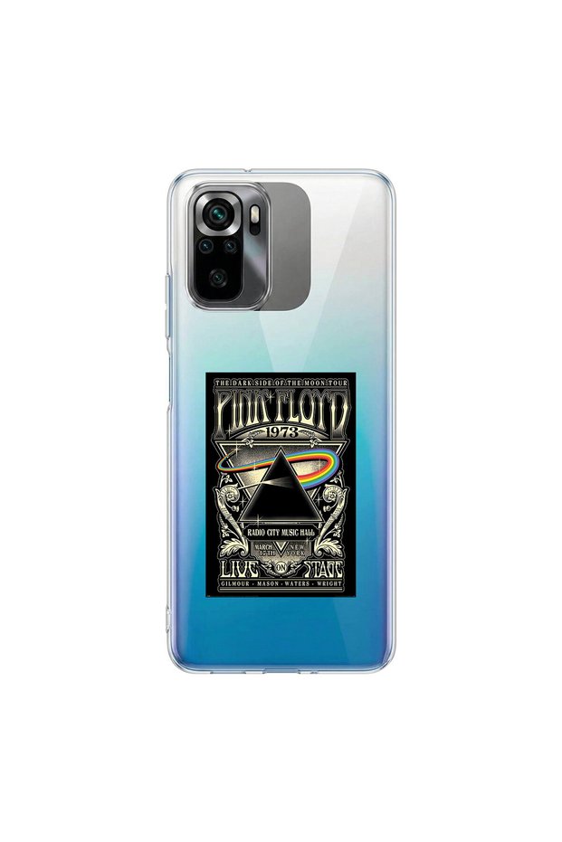 حافظة شفافة متوافقة مع Poco M5S مصنوعة من المعدن بتصميم 11