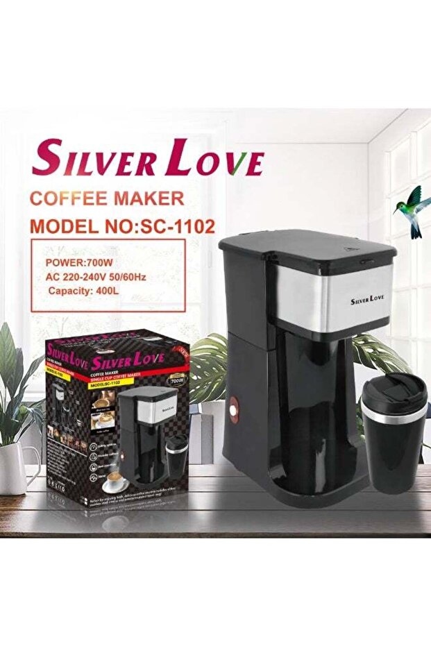 Single Cup Coffee Maker SC-1102, 700W Personal Coffee Brewer