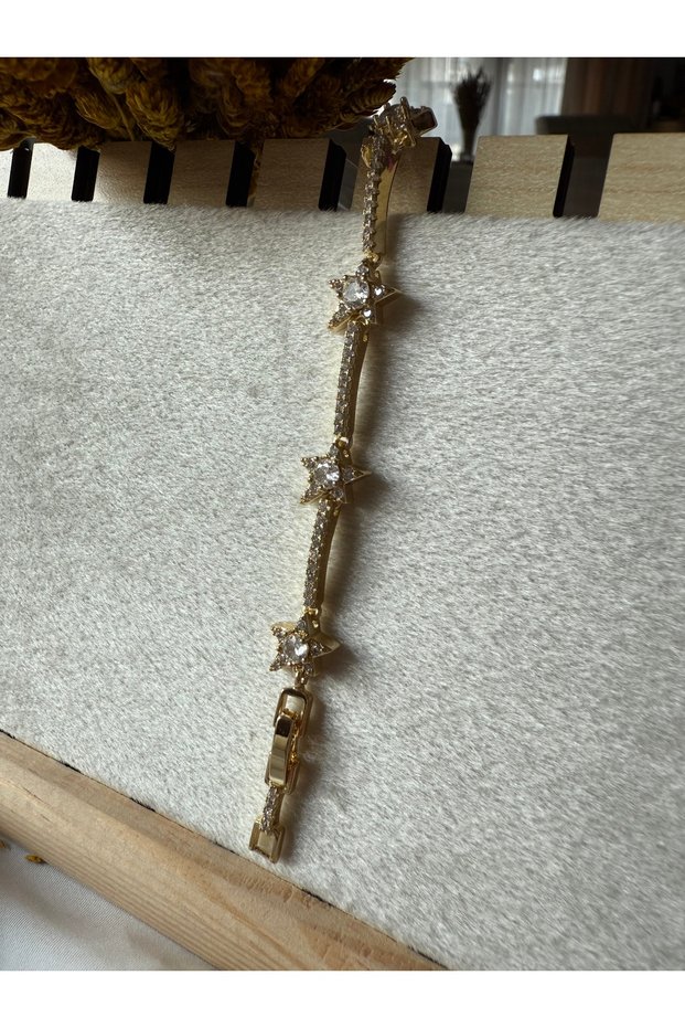 Cm Brand Steel Star Zircon Stone Thin Waterway Bracelet