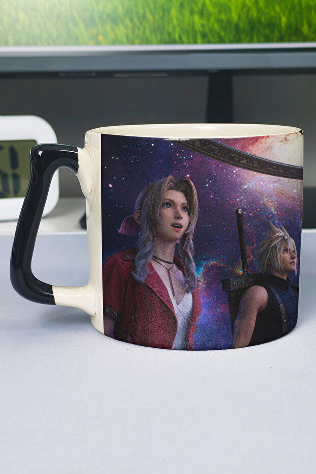 Final Fantasy Printed Ceramic Luxury Mug (1 Piece) Special Black Handle Wave Handle V3D