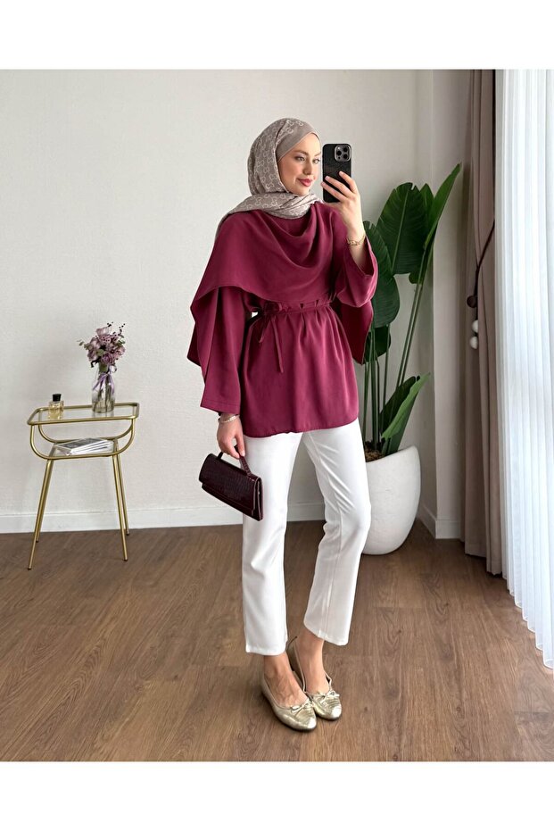 Women's Trend Premium Cape Collar Tunic