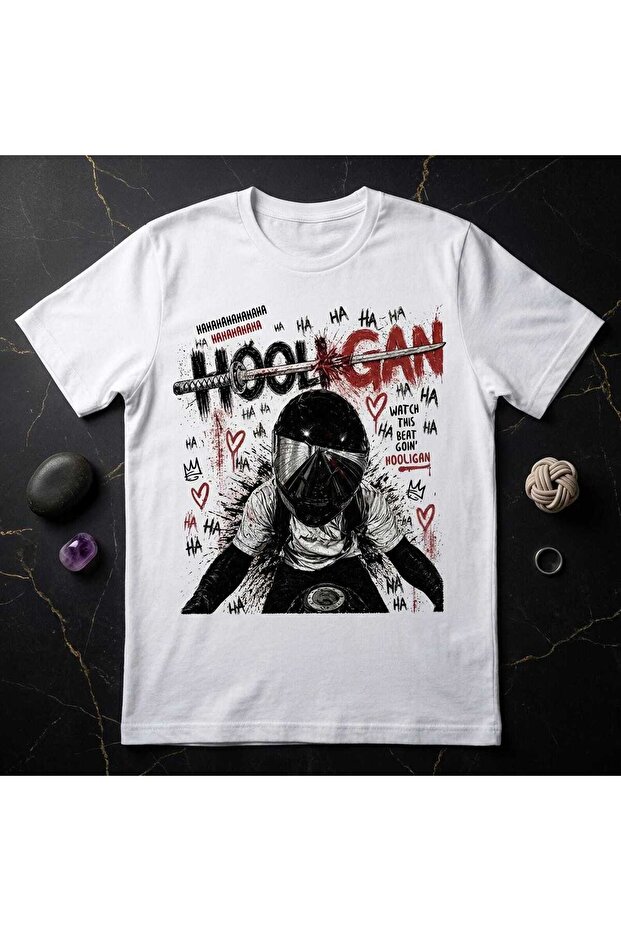 تي شيرت BTS Hooligan مطبوع للجنسين مقاس كبير
