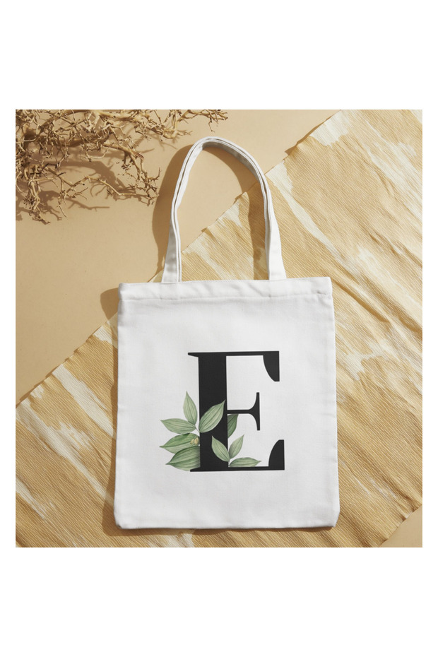 Letter E Design Bag (You Just Need to Specify the Letter You Want) Pinterest Retro Unisex Cloth Bag Tote Bag, Shopper Bag