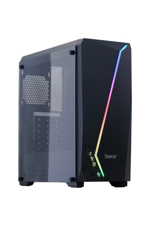 FLASH case, Mid-Tower, without power supply, ATX, Black