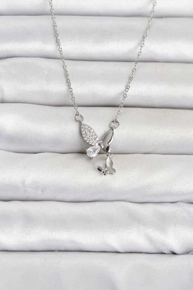 316L Steel Chain Silver Color Model Women's Necklace Tj-Bko11105