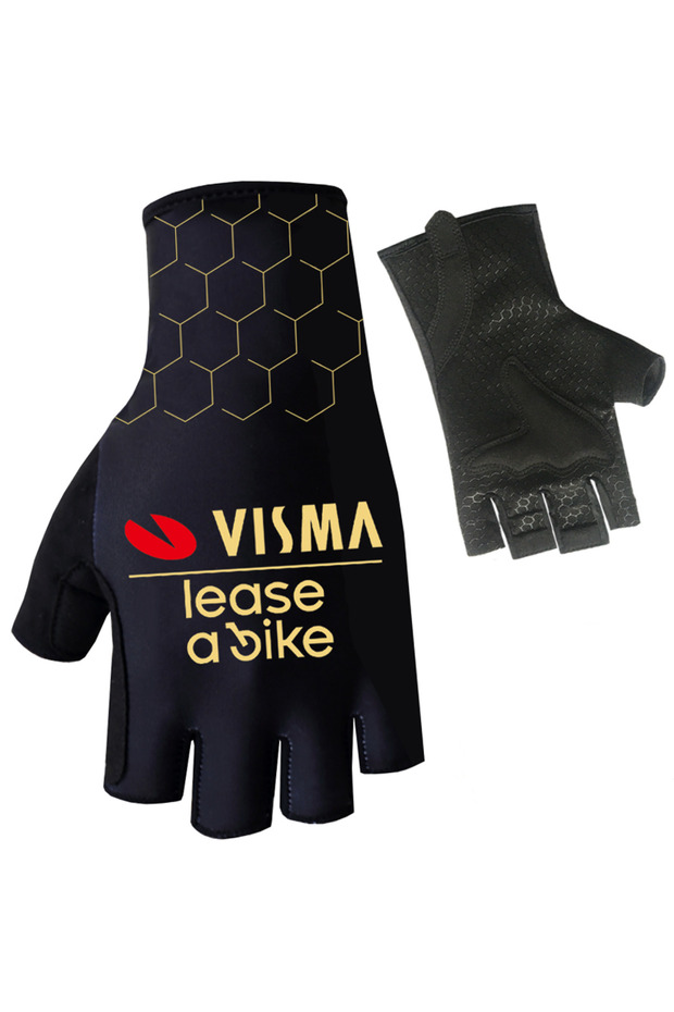 Light Blonde 2025 UAE Team Cycling Gloves Half Finger Men Women Ropa Road Bike Gloves Running Fitnes