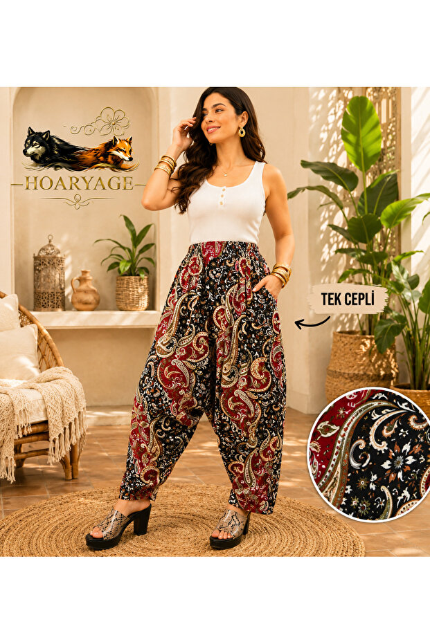 Authentic Village Salwar 100% Cotton Viscose Floral Patterned Comfortable Cut Women's Salwar with Net 36 Size 90 kg