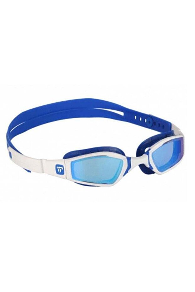 Phelps's Ninja White/Blue Titanium Mirror Goggles