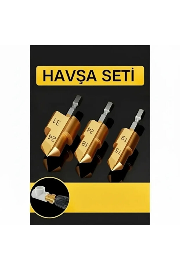 Plastic Pipe Pencil Sharpener Gradual Pipe Opening Pvc Pprc Pipe Repair 3Pcs Reamer for Drilling Flaring Repair