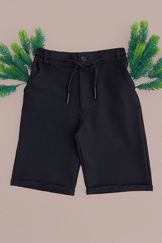 Elastic Waist Double-Legged Boys' Shorts