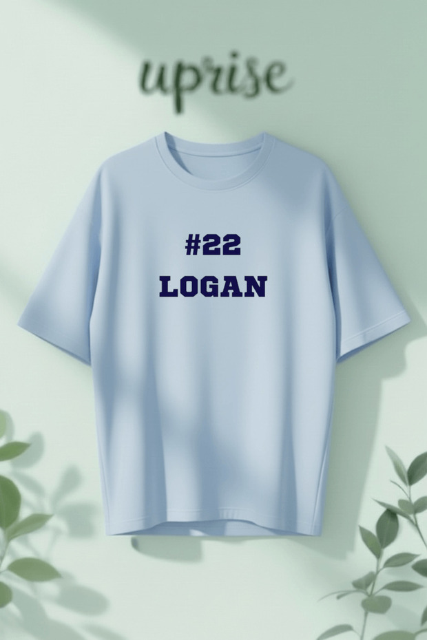 تي شيرت قطني كبير الحجم مطبوع عليه Off Campus Briar Logan