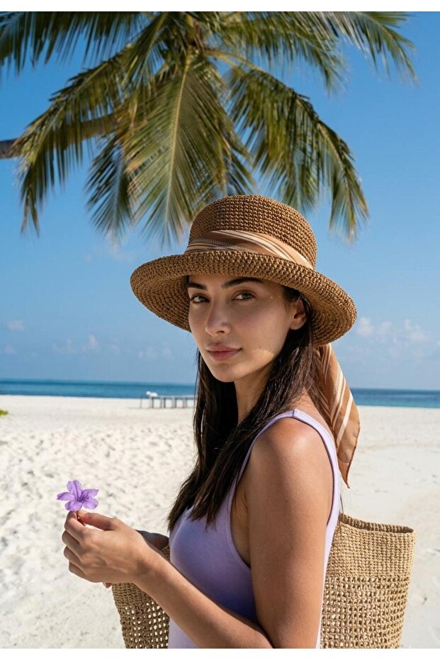 Special Design Hand Knitted Paper Women's Hat