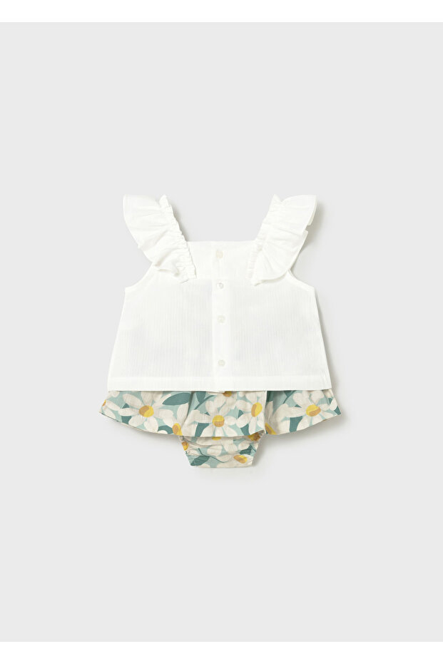 Baby Girl Ruffled Blouse Skirt Set 1932