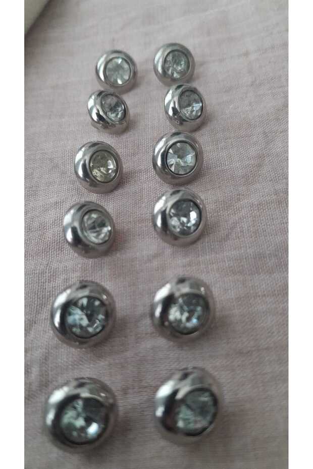 Polyester Stone Button 10 mm 12 Pcs