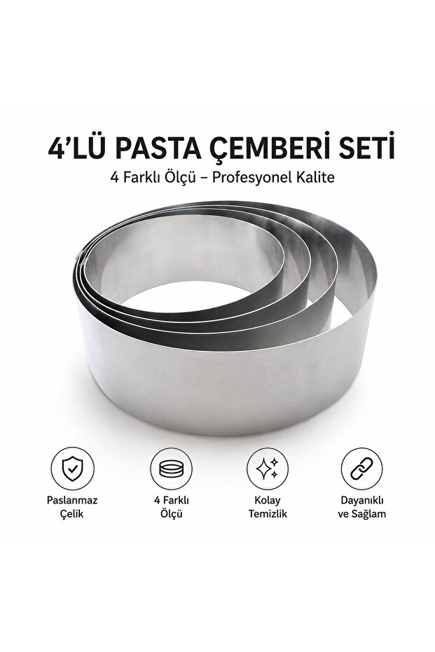 4-Piece Round Cake Mold