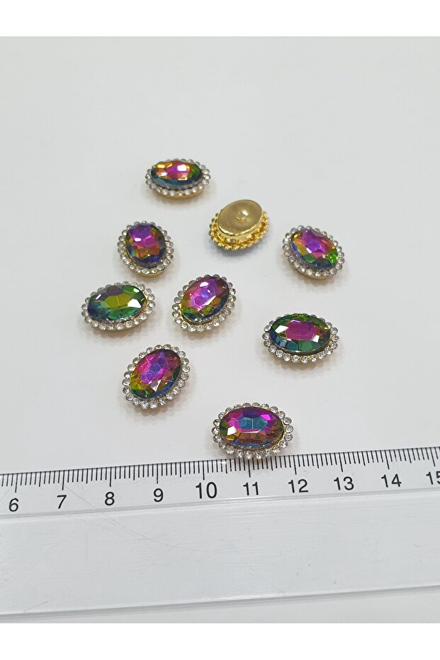 Stoned Edge - Janjan Oval 15*20mm (50 Pcs)