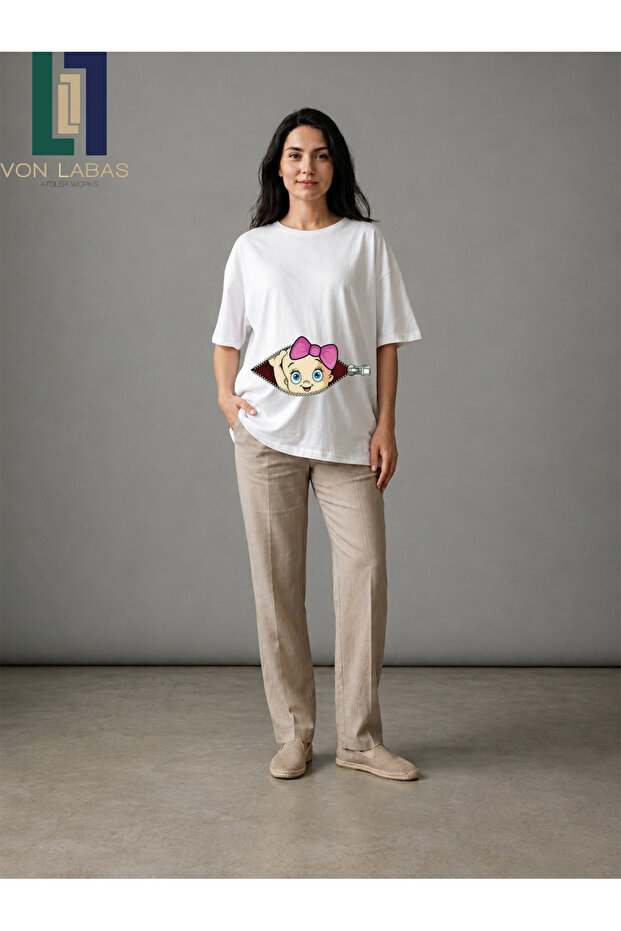Special Design Maternity Themed Unisex Premium Cotton T-Shirt - High Quality Printed