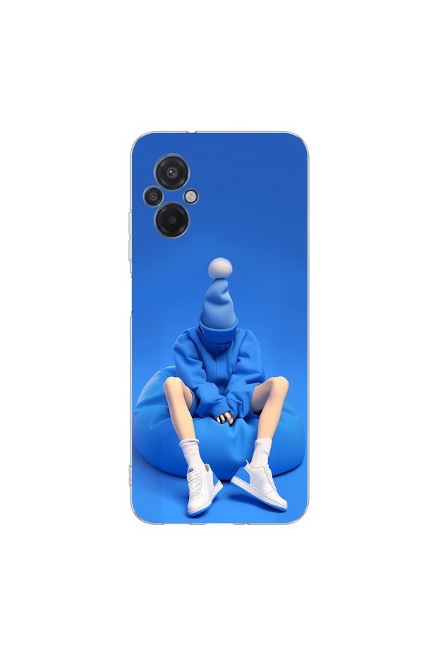 Poco M5 Compatible No Face 5 Design Transparent Case