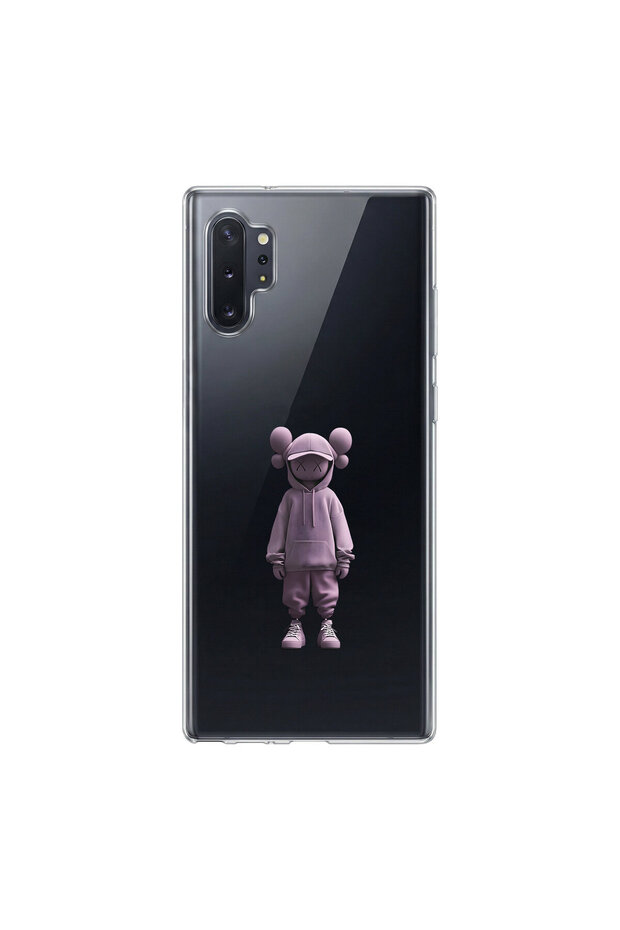 Samsung Galaxy Note 10 Compatible No Face 4 Design Transparent Case