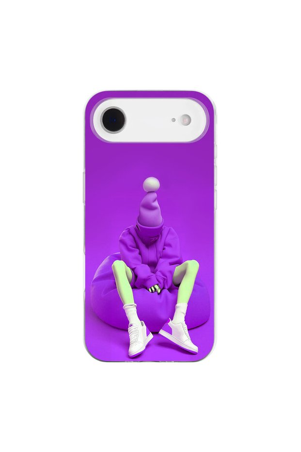 iPhone 17 Air Compatible No Face 6 Design Transparent Case