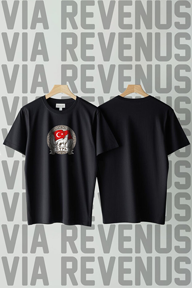 Bozkurt Printed 100% Cotton Wide Fit Unisex Tshirt