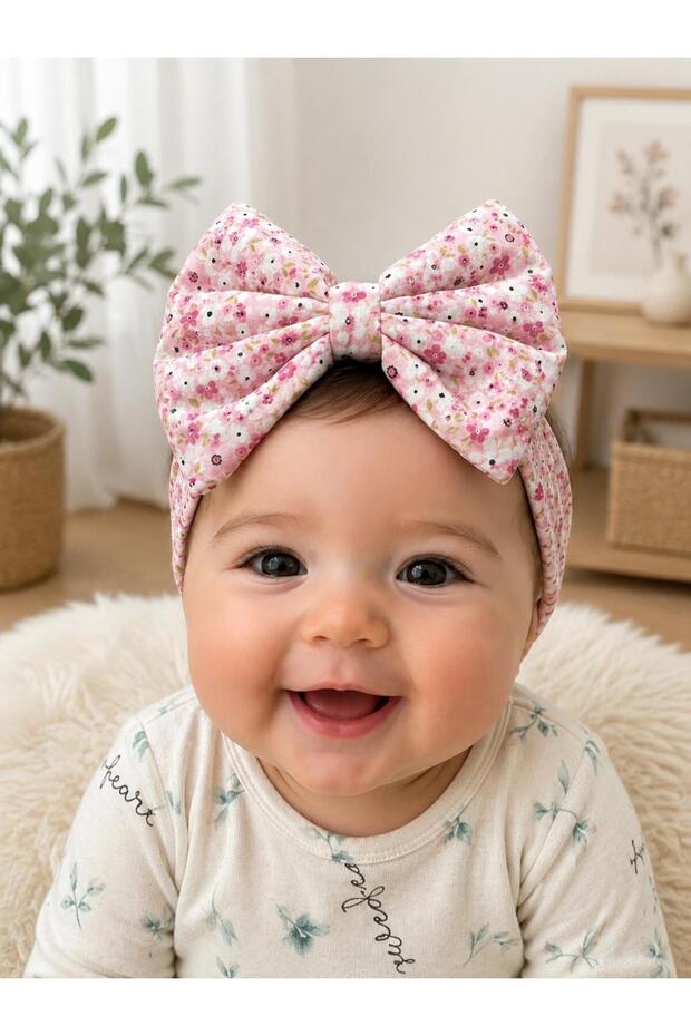 100% Cotton Fabric Bow-Knot Baby Bandana, (Suitable for 6-18 Months, Elasticated)