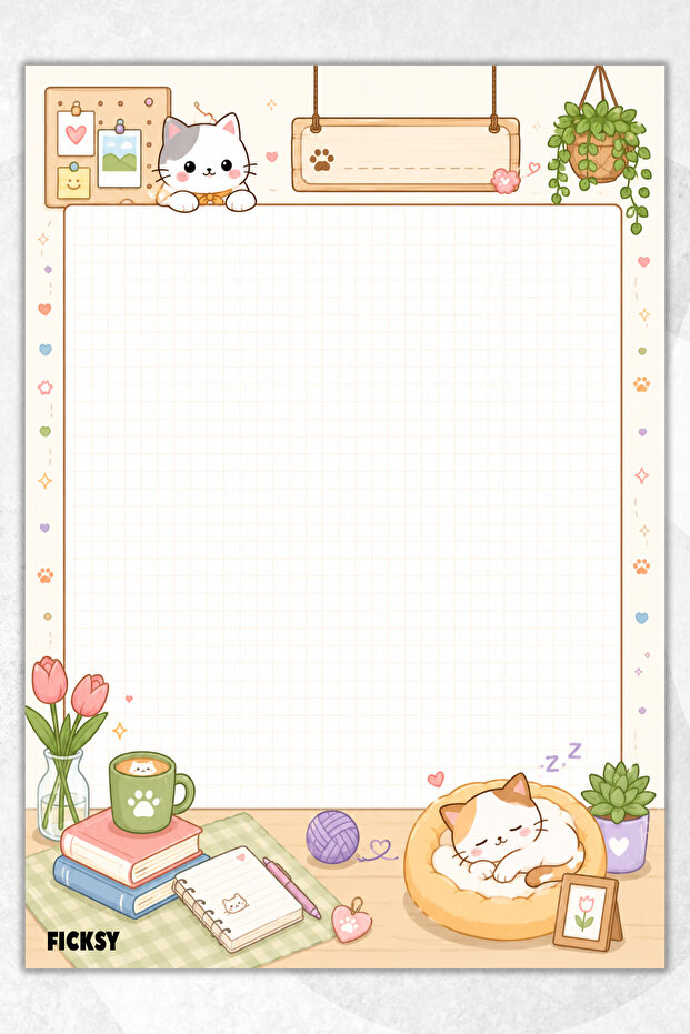 A5 Notepad Checkered Notebook - 50 Sheets - Memopad - Notepad - Notepad - Note Paper - 1