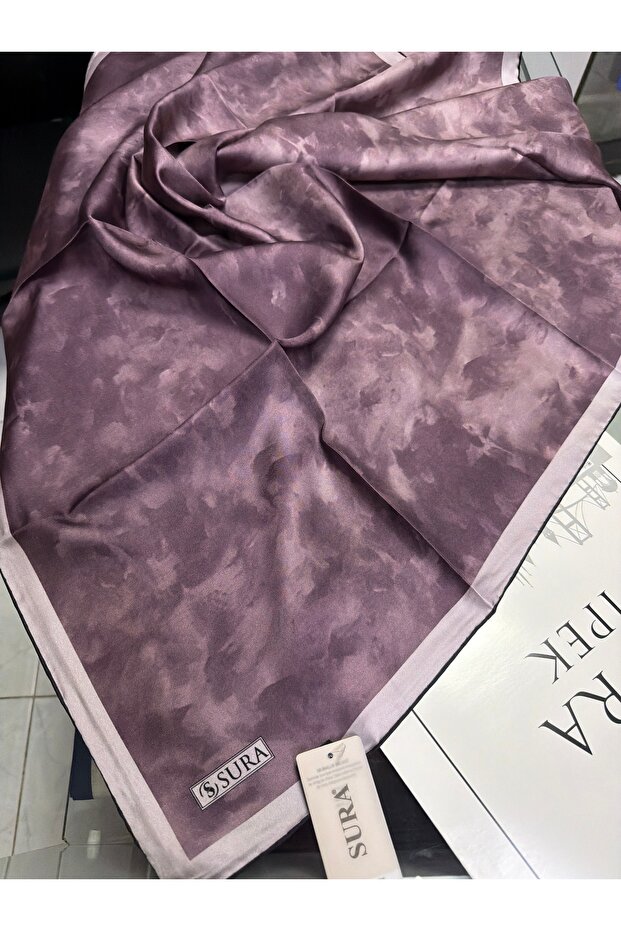 Cloud Pattern Twill Silk Scarf