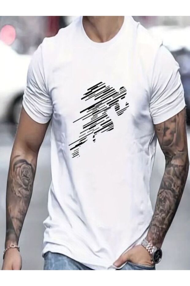 Fast Runner Printed Men's T-Shirt