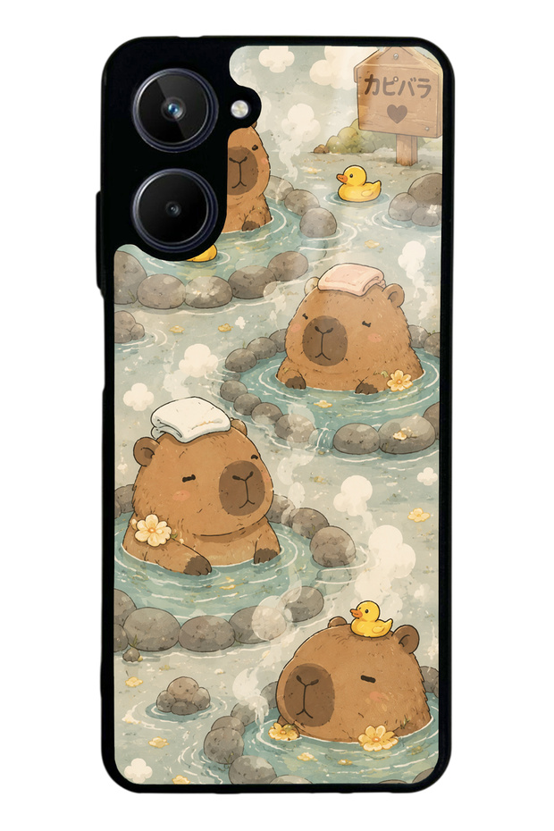 Realme 10 Capybara Onsen Design Glossy Phone Case