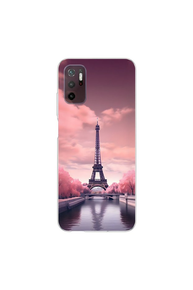 Poco M3 Pro Compatible Paris 3 Design Transparent Case