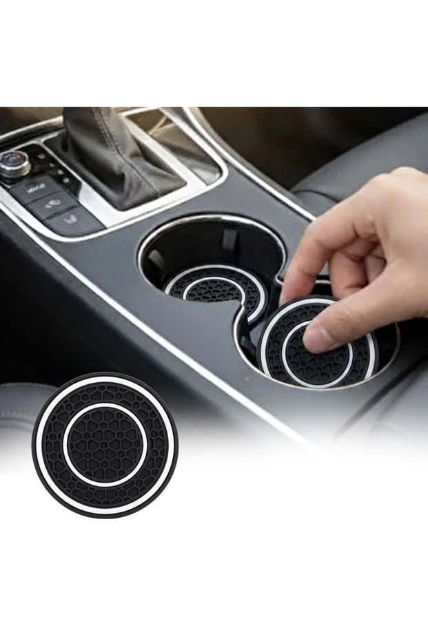 ® Silicone Car Coaster 70 mm – Non-Slip Phone and Money Holder Mat