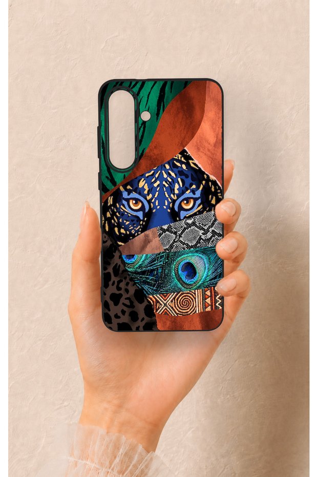 Samsung S25Fe Compatible Amazon Tiger Patterned Silicone Case
