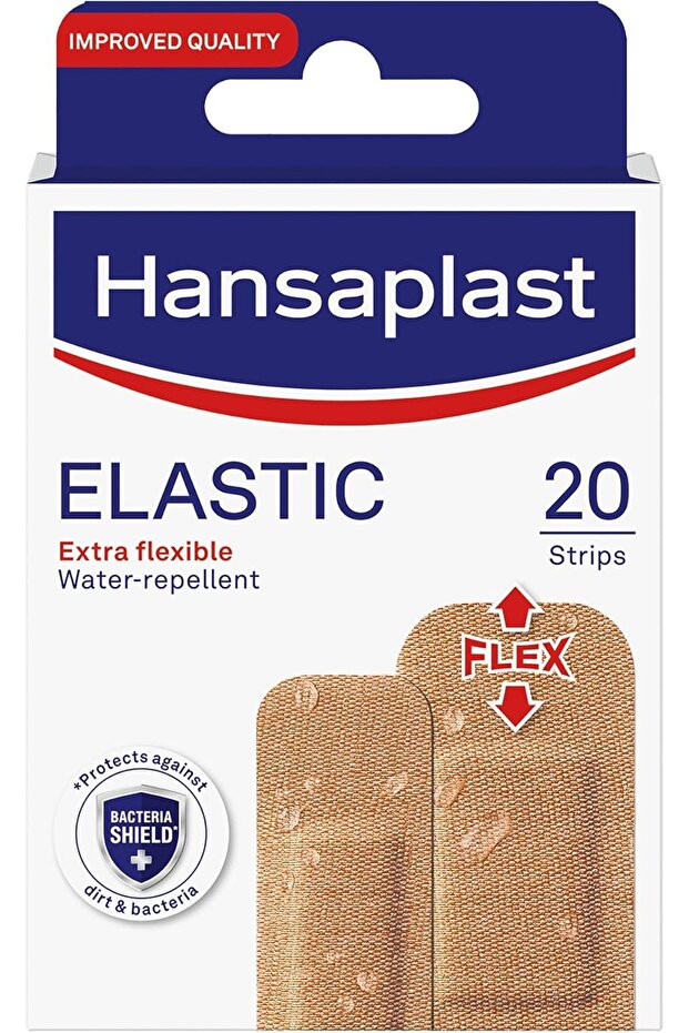Fabric Wound Plasters | Extra Flexible Dressing | Water Repellent | For Finger & Joints | Assorted 20 Strips